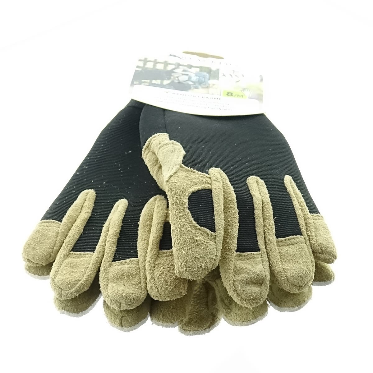 Blackfox Tuinhandschoenen versterkt zwart-bruin maat 8/M