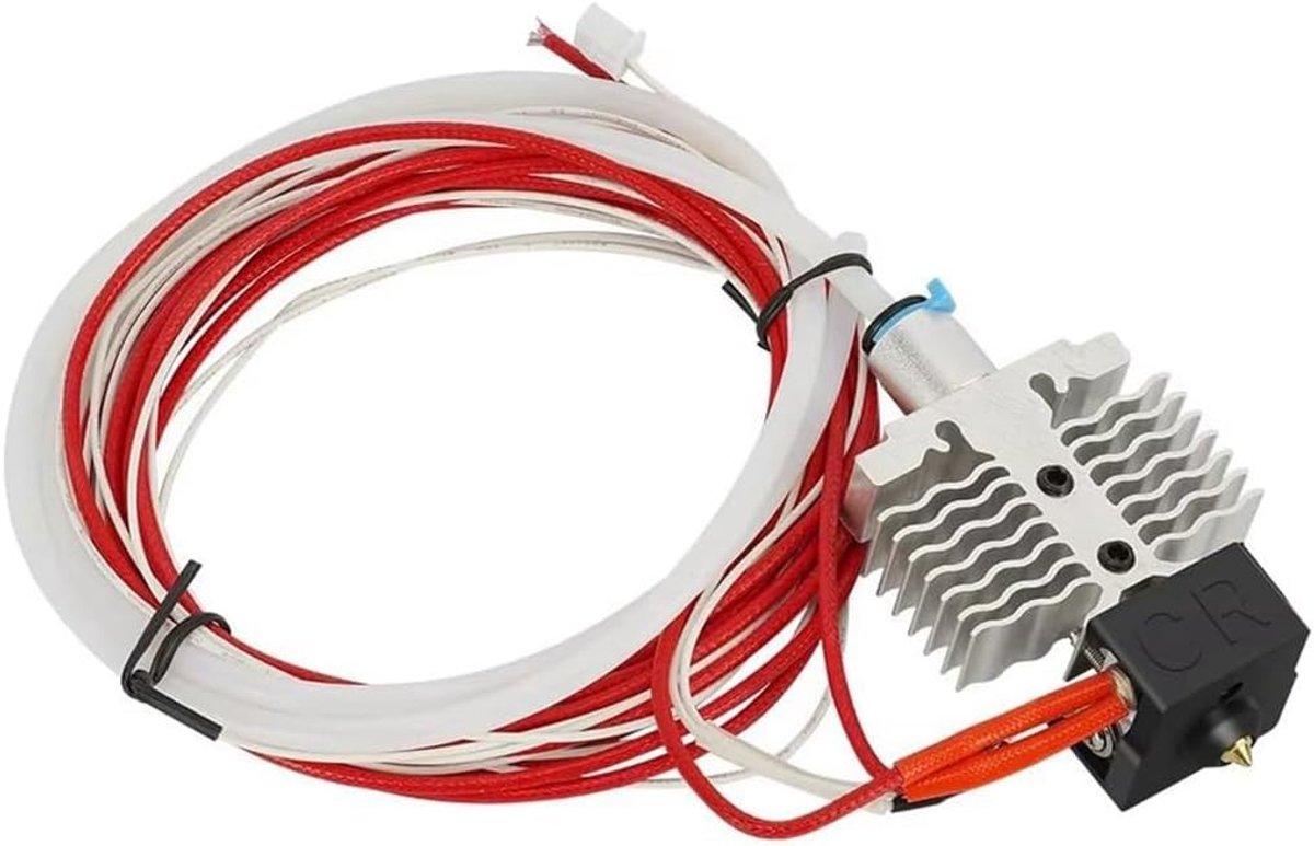 Hotend Kit 24V 40W met 0.4mm Nozzle, Verwarmblok en Siliconesleeve voor 3D Printers, Ideaal voor Precisie en Betrouwbaarheid