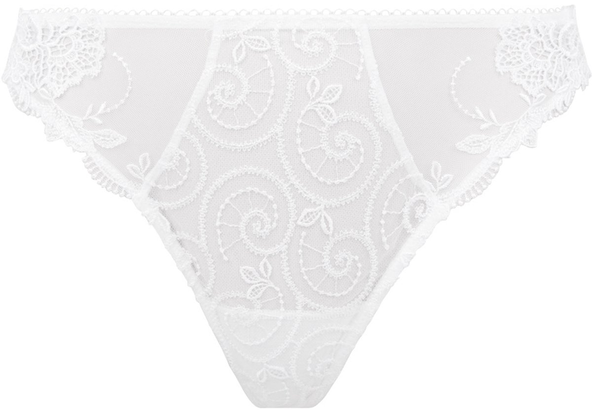 Lise Charmel Lingerie Crystal Poesie String Tanga wit ACH0034
