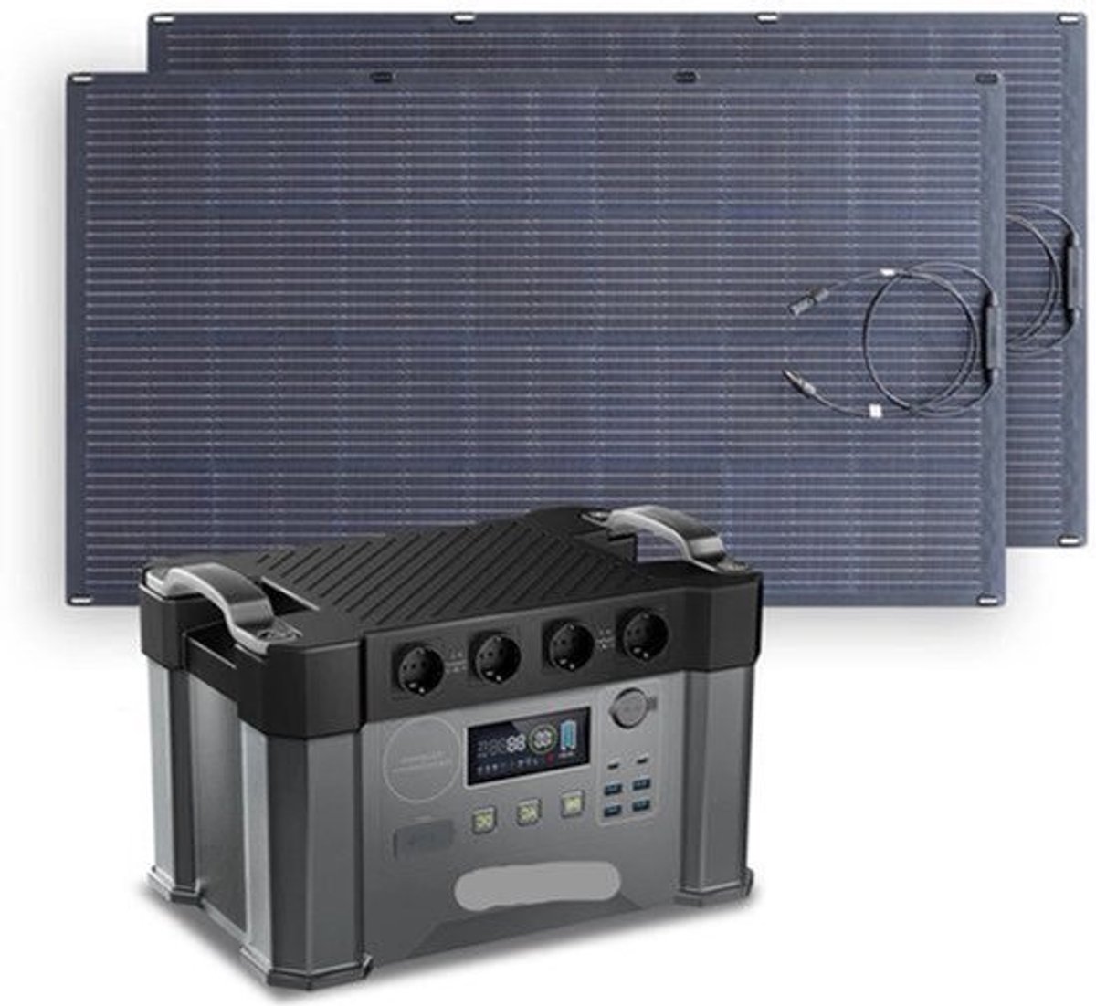 Powerstation – Mobiele Accu – Energiebron – Draagbare Generator – Noodstroom – 2000W Vermogen – 1500Wh Capaciteit