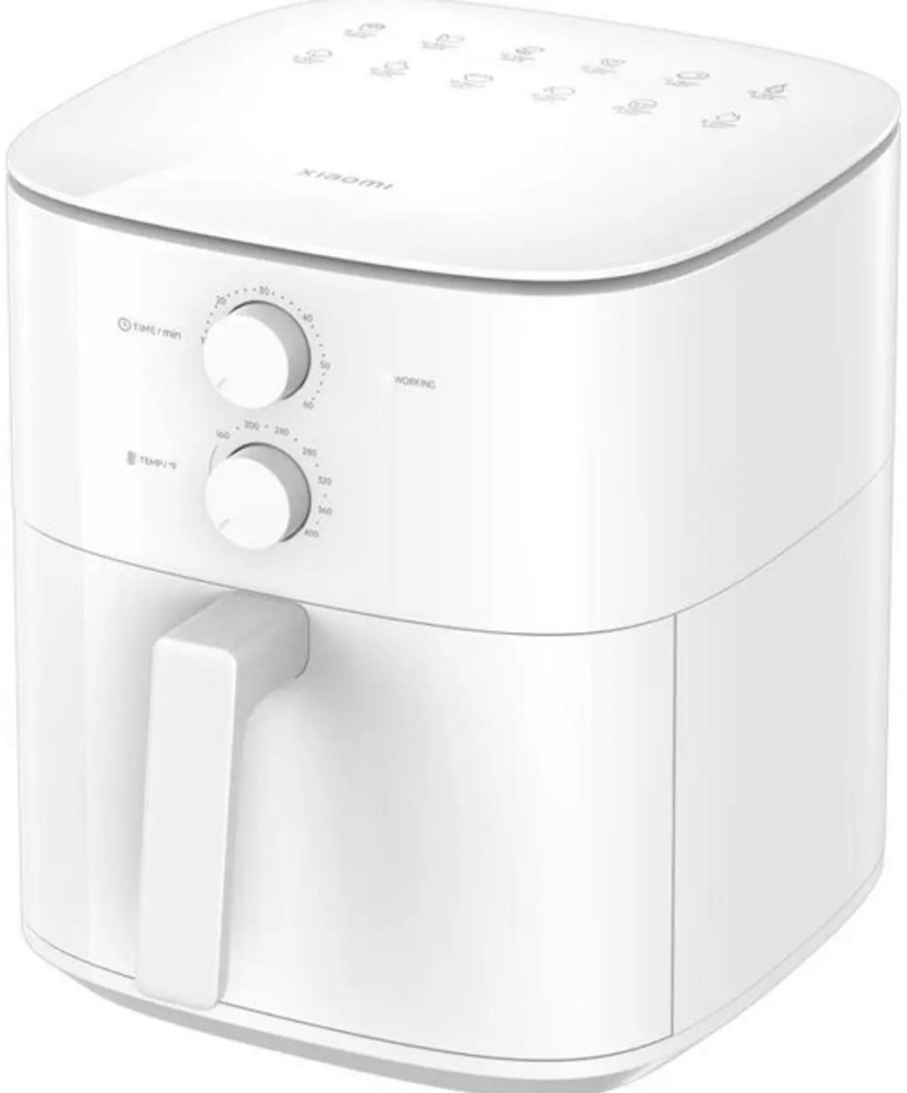Airfryer 6L - Heteluchtfriteuse - 80-200°C - Timer - Wit