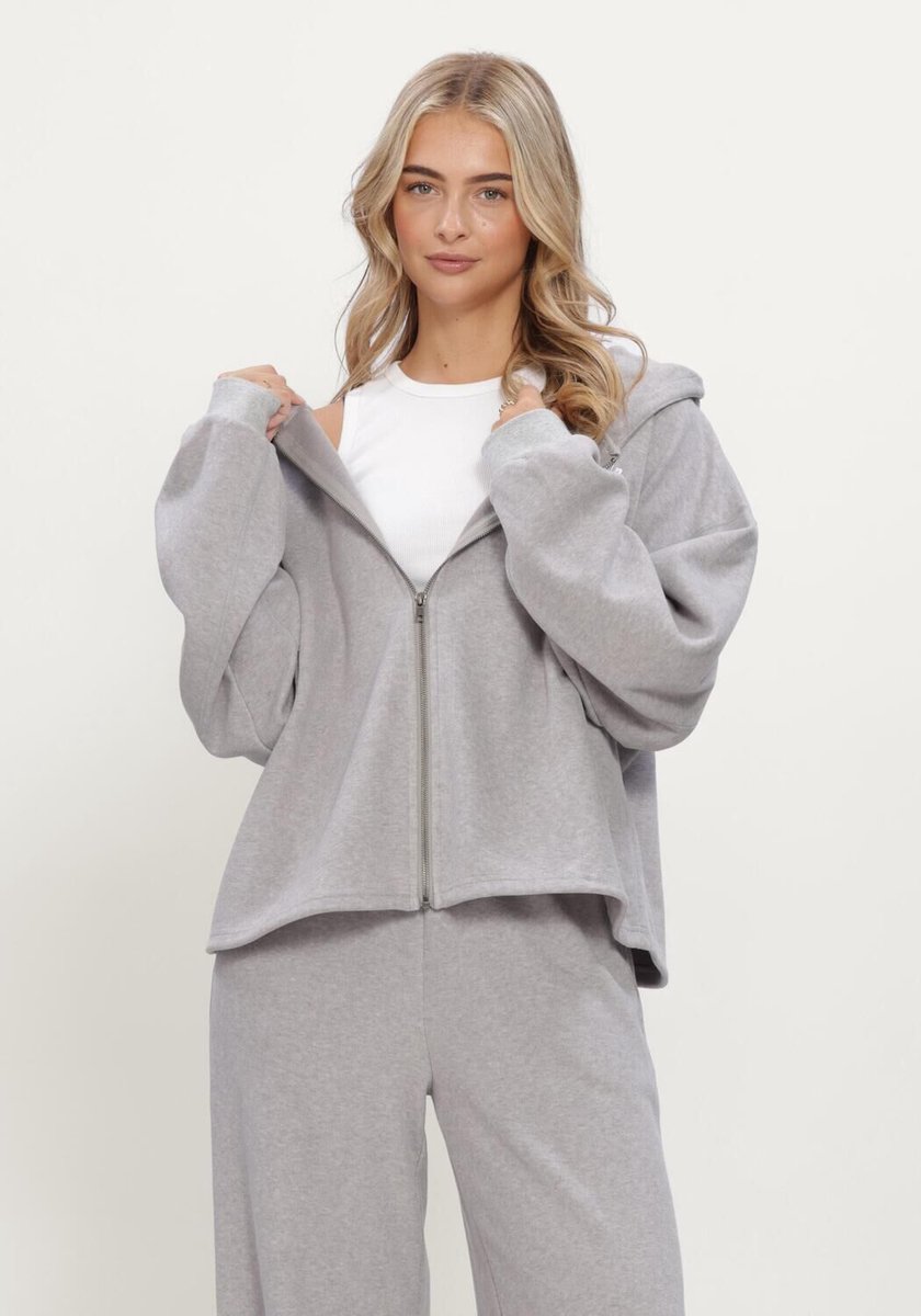 Studio Amaya Rove Sweater Truien & vesten Dames - Sweater - Hoodie - Vest- Lichtgrijs - Maat XL