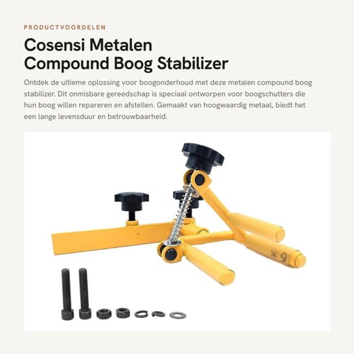 Dailygoods- Boog Stabilizer Hoogwaardig Metaal - Boog Reparatie Tool - Houder