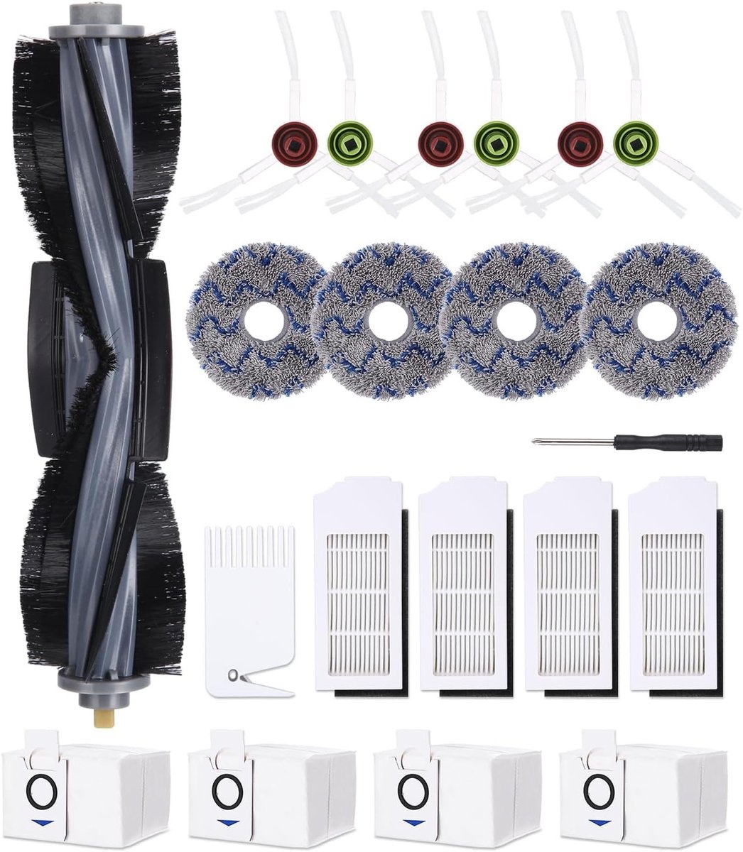 21-delige accessoires voor robotstofzuiger, geschikt voor DEEBOT X1 Omni, inclusief filters en borstels