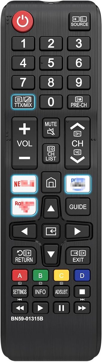 Afstandsbediening BN59-01315B voor Samsung Smart TV, geschikt voor alle Samsung afstandsbedieningen (1)
