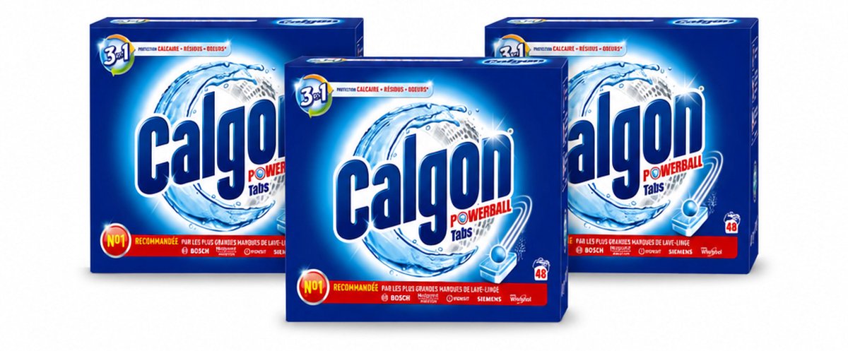 3 x Calgon - 3in1 Tabletten - 48 tabletten - Voordeelverpakking - 3 stuks