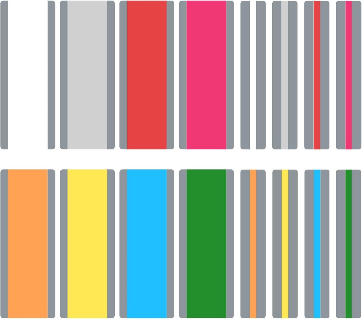 16 Stuks Gekleurde Overlay Strips voor Lezen, Marker Boekenleggers voor Dyslexie, Leeshulpmiddelen voor Kinderen en Onderwijs