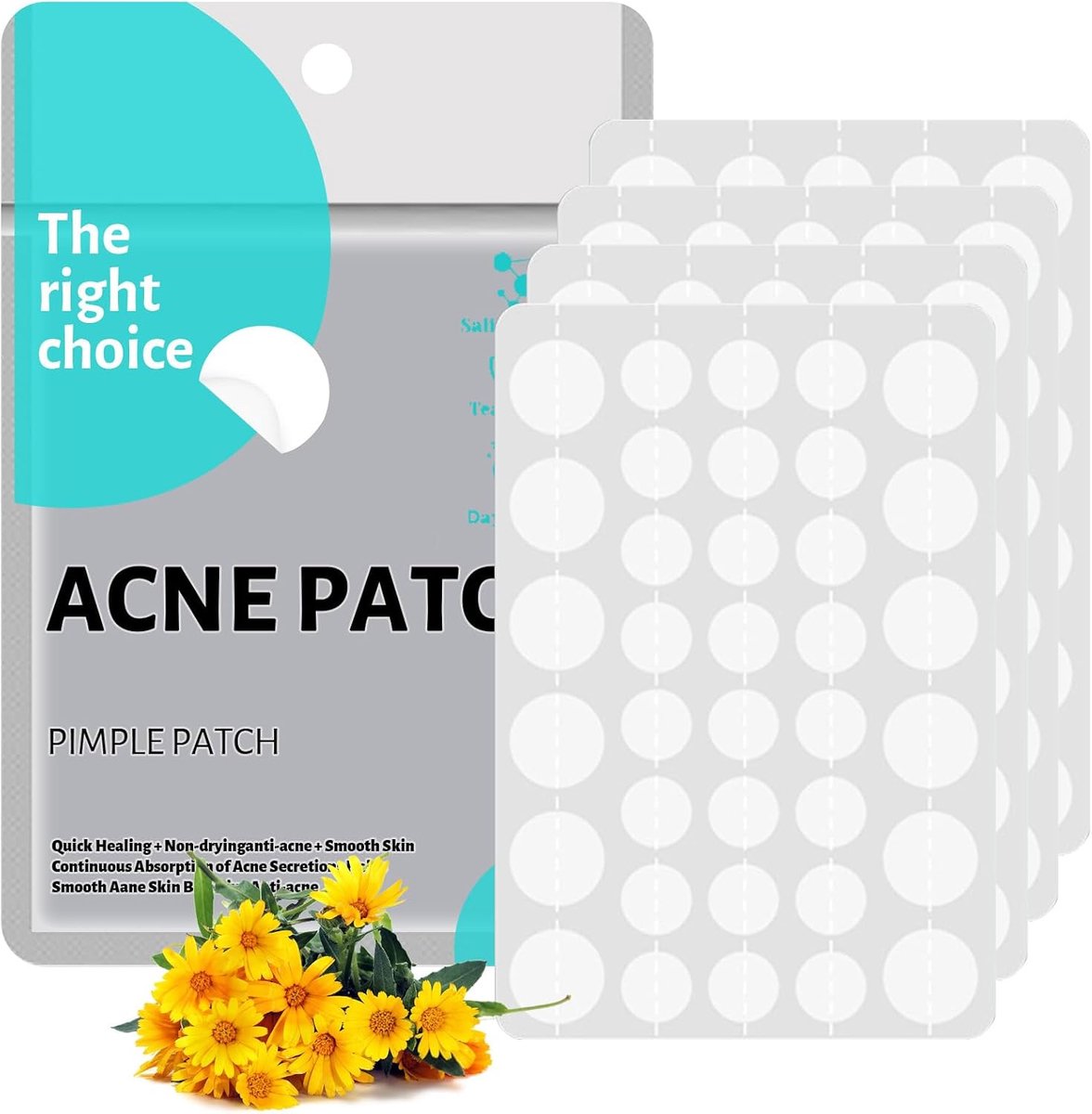 385 stuks Pimple Patch, Pickel Patch dag & nacht acnepleisters waterdicht, hydrocolloïde acnepleisters, onzichtbare natuurlijke acnepleisters, bescherming tegen bacteriën & uitdrukken