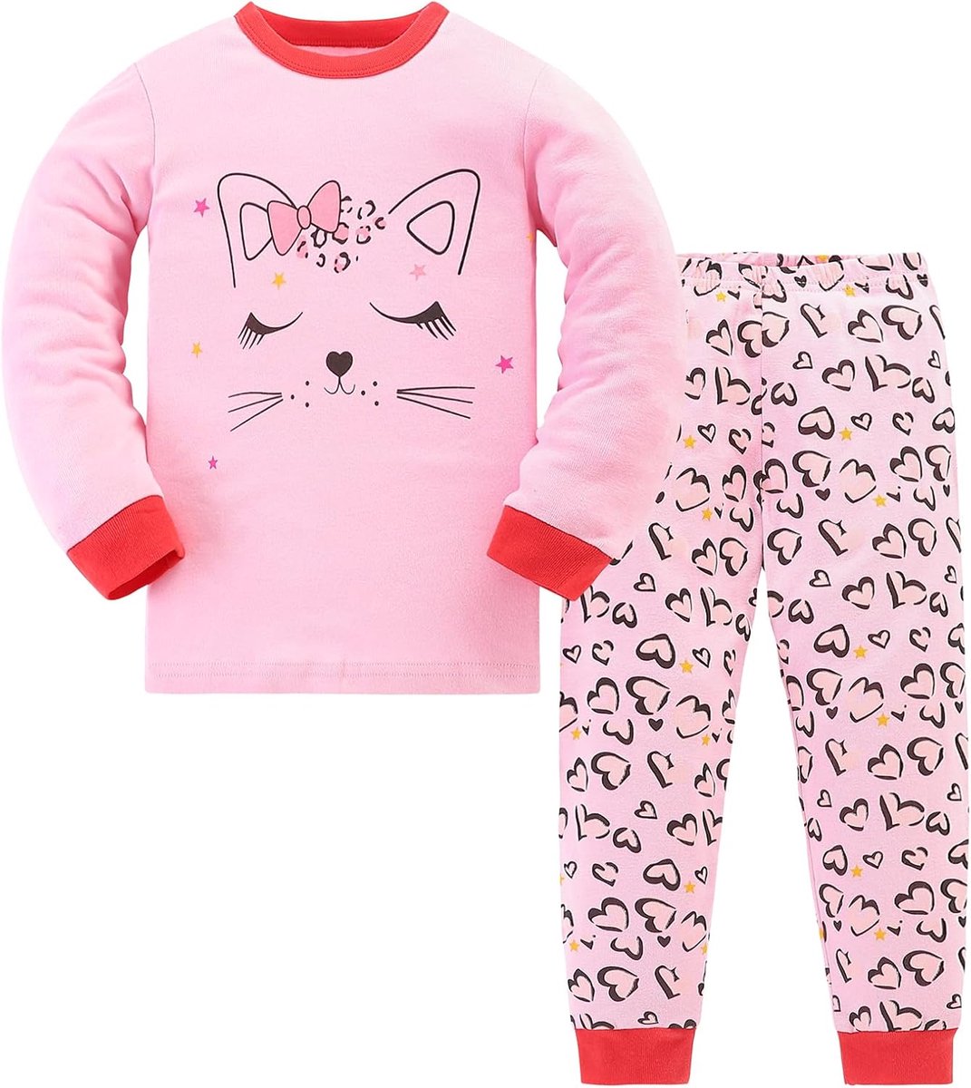 Pyjama Meisjes Eenhoorn Kinderpyjama Katoen Lange Mouw Pyjama Set 3-13 Jaar