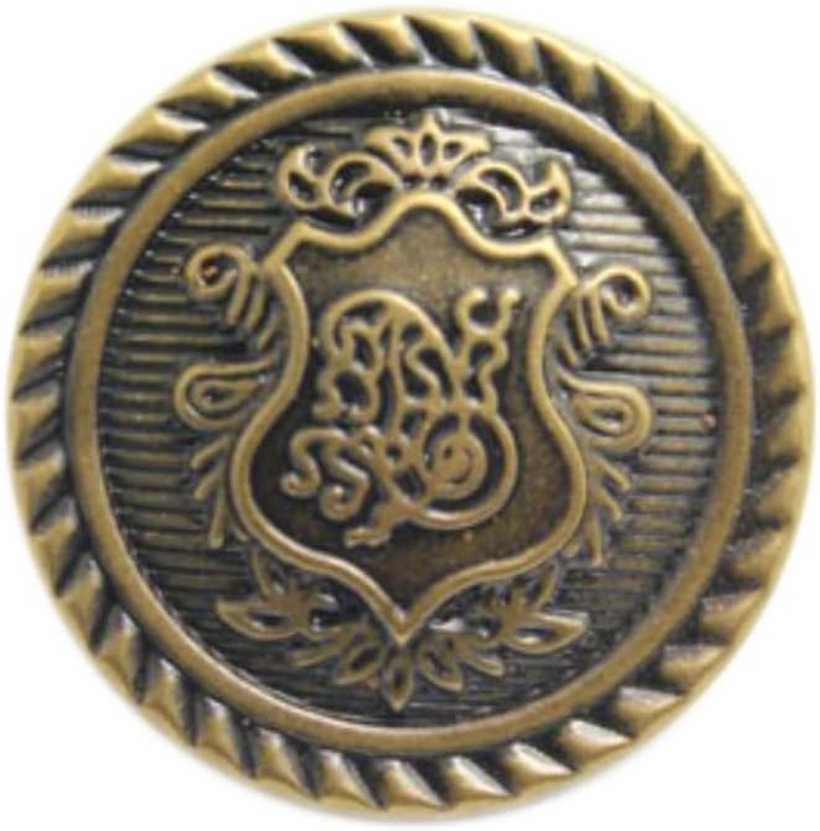 Knopen 23 mm Metalen Knopen Koperen Knopen Shirt Knopen Ronde Sierknopen Jasknopen Windjack Knoppen Trui Knopen Knutselknopen voor DIY Naaien Kledingdecoratie, Brons