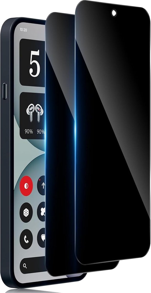 Spy Screen Protector voor Nothing Phone 4A 5G Privacy, [2 stuks] Guard 9H Filter Glas, Volledige Film gehard glas onbreekbaar, anti-verblinding