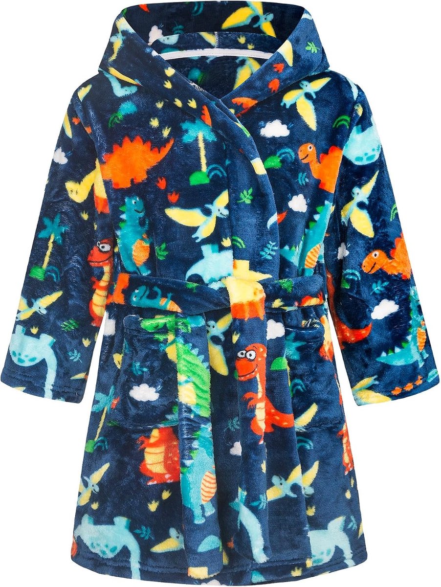 Badjassen Eenhoorn Regenboog Badjas Capuchon Roze Kinderbadjas Hooded Kamerjas Flanellen Lichtgewicht Pyjama Nachtkleding Dierenpatroon Nachtkleding Cadeau Kids Leeftijd 2-8 jaar