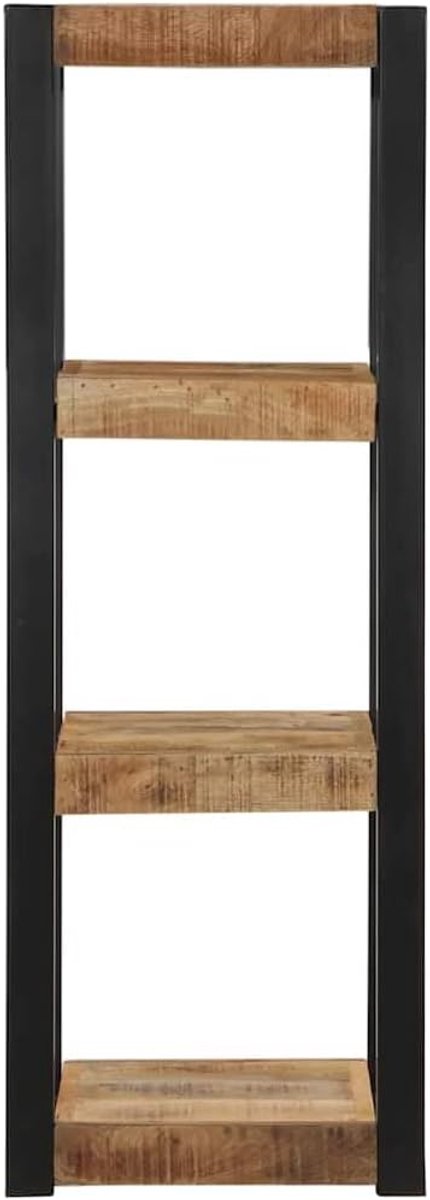 Wandrek van massief hout, handvat 35 x 35 x 100 cm