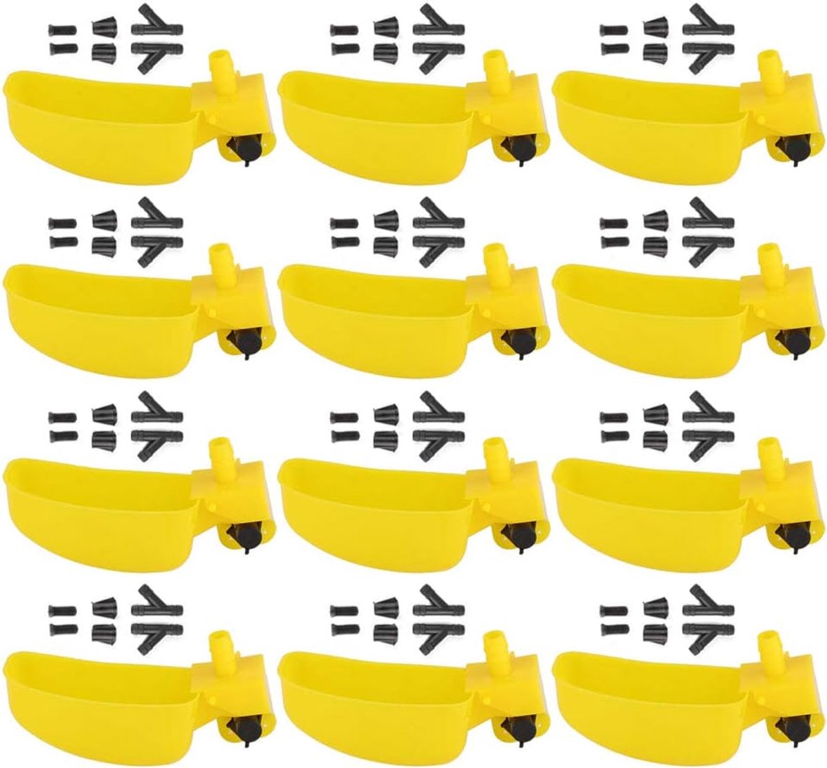 12 stks Kwartel Water Cups Duif Automatische Waterer Vogels Waterer Feeder Drinkbeker Kom Gevogelte Vogel Bewateringssysteem