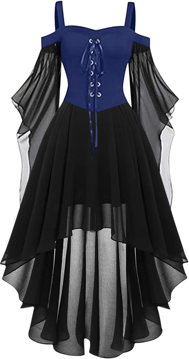 Kostuum voor volwassenen, barok, Halloween, gothic, Victoriaanse jurk, dames en heren, koningin, renaissance, carnaval, avond, elegant, A55