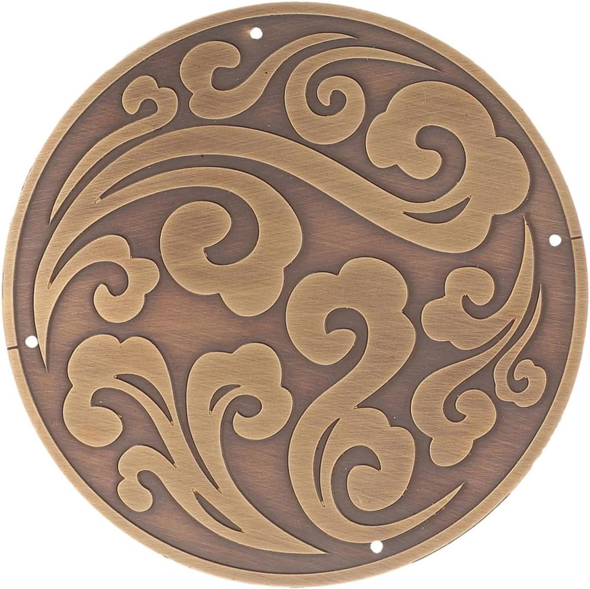Stijl Meubeldecoratie Ronde Messing Applique voor Deuren Decoratieve Accenten voor Meubels Goudkleurig Geschikt voor Diverse Meubelstijlen