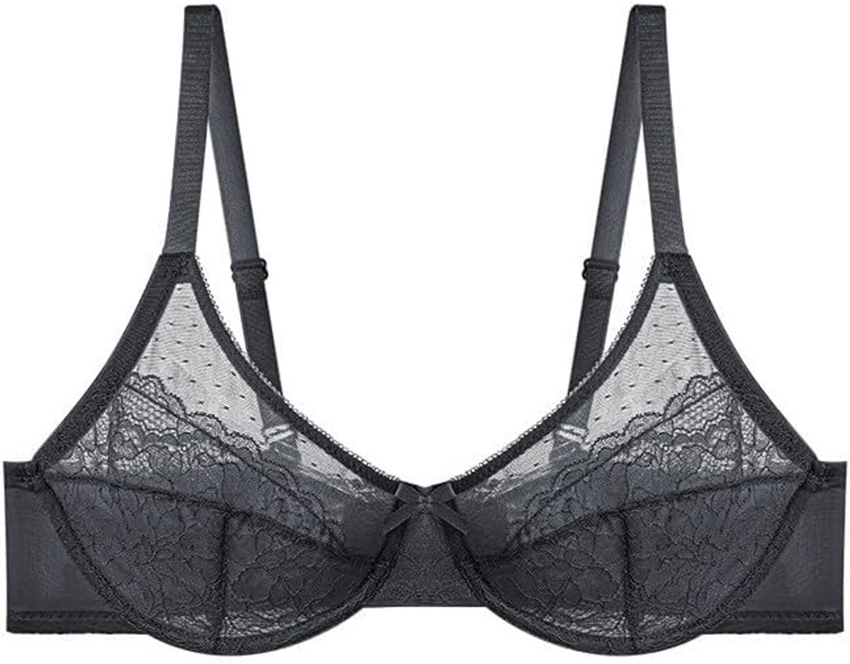 Zonder beugel dames zachte beha naadloos comfort bustier V-hals gevoerd kant bralette dagelijks brede bandjes naadloze afwerking modern A122