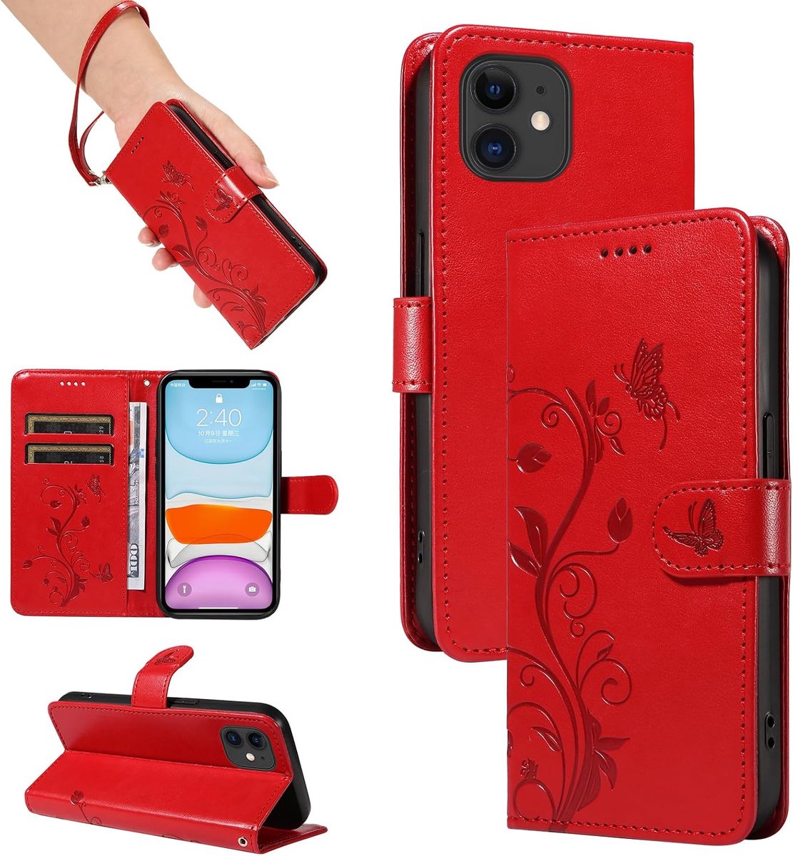 Hoesje voor iPhone 11, Rood