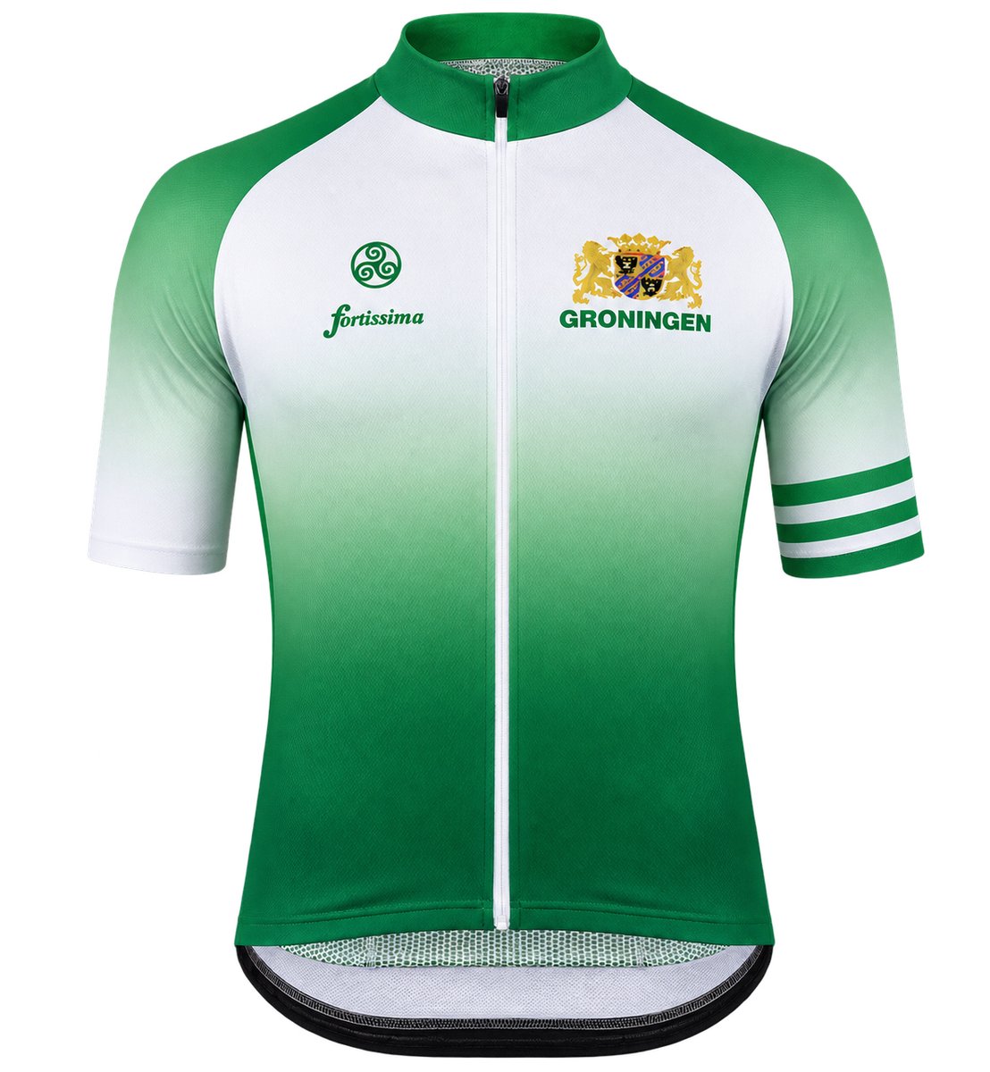 Fortissima Wielershirt Groningen – Heren & Dames Fietsshirt Korte Mouw – Unisex - Maat XL