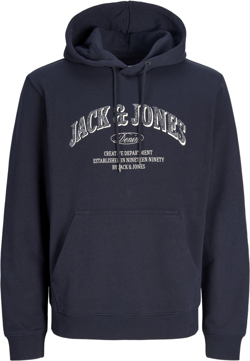 JACK & JONES PLUS - JJEDENVER LOGO SWEAT HOOD SN PLS Heren Trui