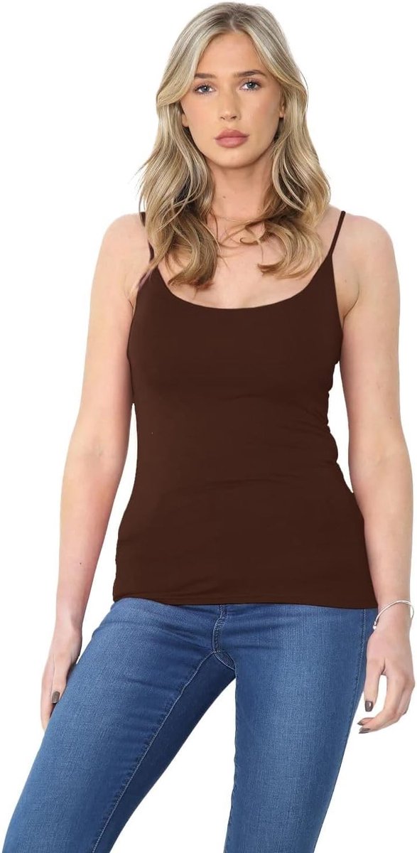 Effen bodycon cami bandjes mouwloze tanktops, slanke getailleerde ronde hals vest tops vrouwen UK, rekbare sportkleding, casual zomer dames vest
