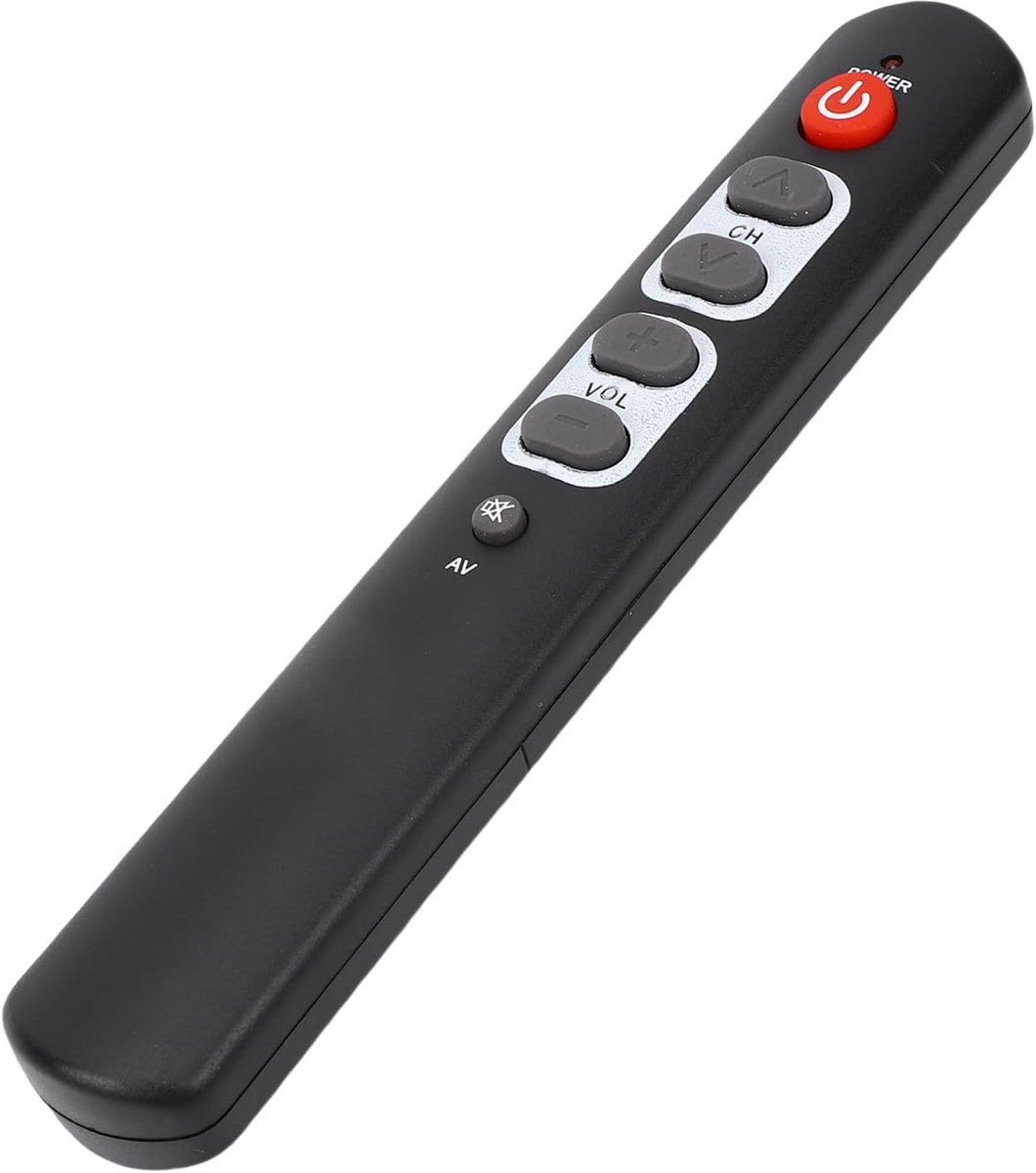 Leren Afstandsbediening met Grote Knoppen 6 Toetsen Smart Controller, Ondersteunt één-op-één IR-leren, 10 Meter Afstand, ABS-materiaal, Compact en