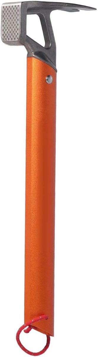 Duty Camping Klauwhamer, RVS Os Hoorn Hoofd Tent Staak Multifunctionele Gebouw Camping Hamer voor Wandelen Backpacken Tuinieren (Oranje)