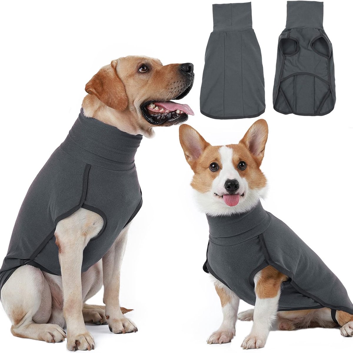 hondentrui - Warme en lichte stretch fleece trui - Hondenpyjama - Herfst- en winterjas voor koud weer - Jas voor kleine, middelgrote puppy's