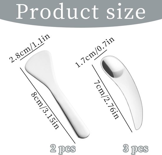 Spatels, spatel, cosmetica voor crèmespatel, wasgel, gezichtsmasker voor salon, thuisgebruik — afbeelding 2