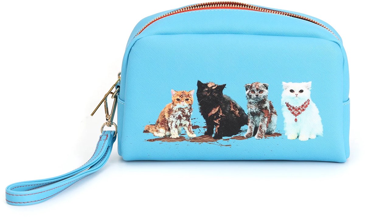 Seletti - Toilettas - Make-up Tas - Beauty Case Pets - Kitty Gang
