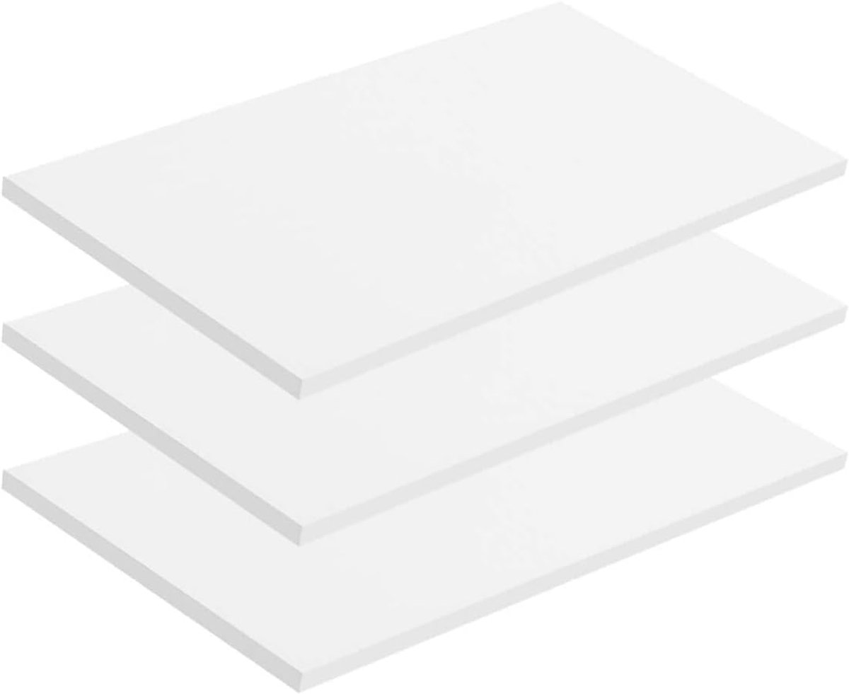 Planken voor kasten van hout 'Die Einleger' in Wit, voor mokebo multifunctionele kast, archiefkast of hallenkast, 3er-set, 57x29,5x1,5 cm (B/H/D)