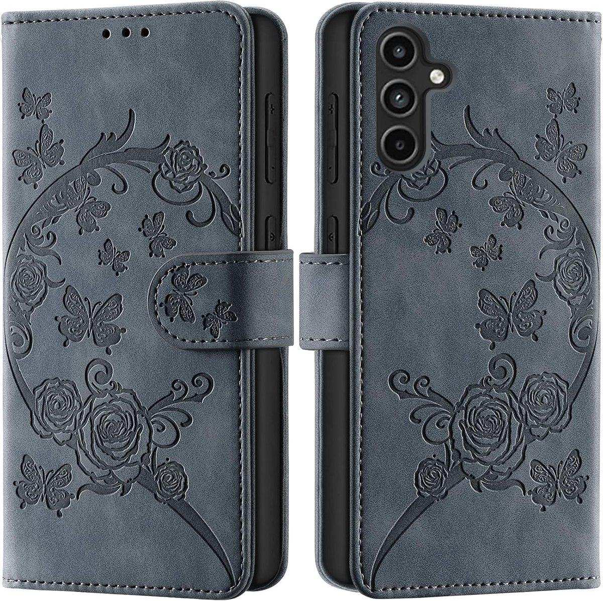 Hoesje voor Samsung Galaxy A15 4G / A15 5G, Grauw Lila