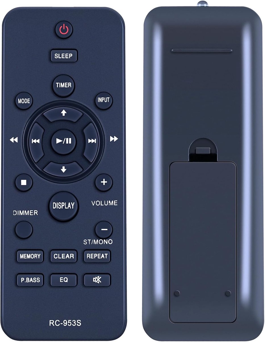 Vervangende afstandsbediening RC-953S X-EM16 EM26 X-EM21 X-EM11 X-PM12 Compatibel met Pioneer Micro Hi-Fi Receiver Afstandsbediening