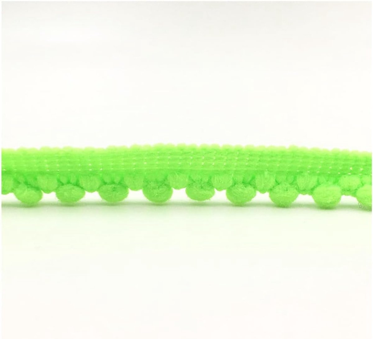 pomponrand pomponrand decoratieband pompons linten om te naaien pompons ballen franjerand pomponband pomponband kantband voor doe-het-zelf knutselen kleding thuis gordijn lichtgroen