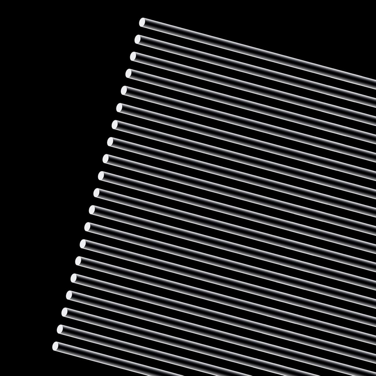 Acrylstaven, 5 x 350 mm, 0,35 m, transparante acrylstaven, ronde staven, heldere acrylstaaf voor doe-het-zelf knutselwerk, verlichting en modelbouw, 20 stuks