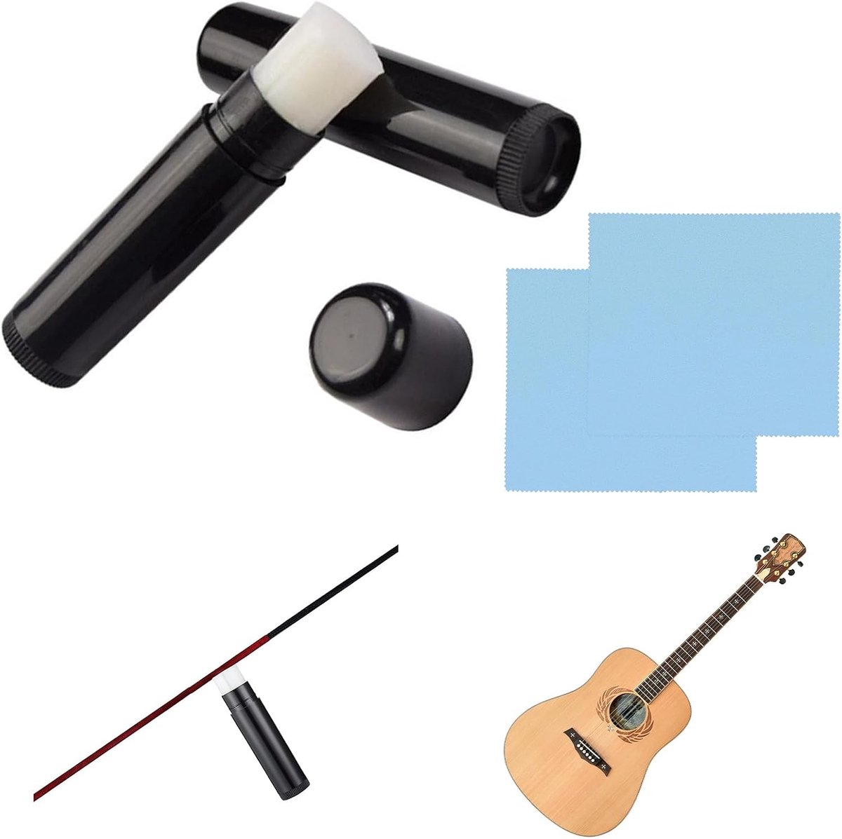 Kurkvet voor instrumentverzorging, peeswas,Bow String Wax, 2 stuks peeswas voor boogschieten, boogpezen was, draagbare en lichte beschermende wax voor boogpezen