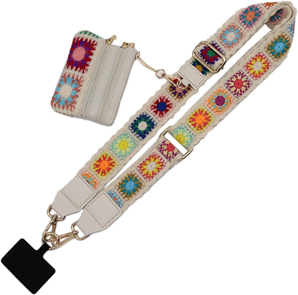 And Go riem voor telefoon met portemonnee crossbody, telefoonriem met rits, polsband met portemonnee, verstelbare anti-diefstal mobiele telefoon lanyard voor vrouwen
