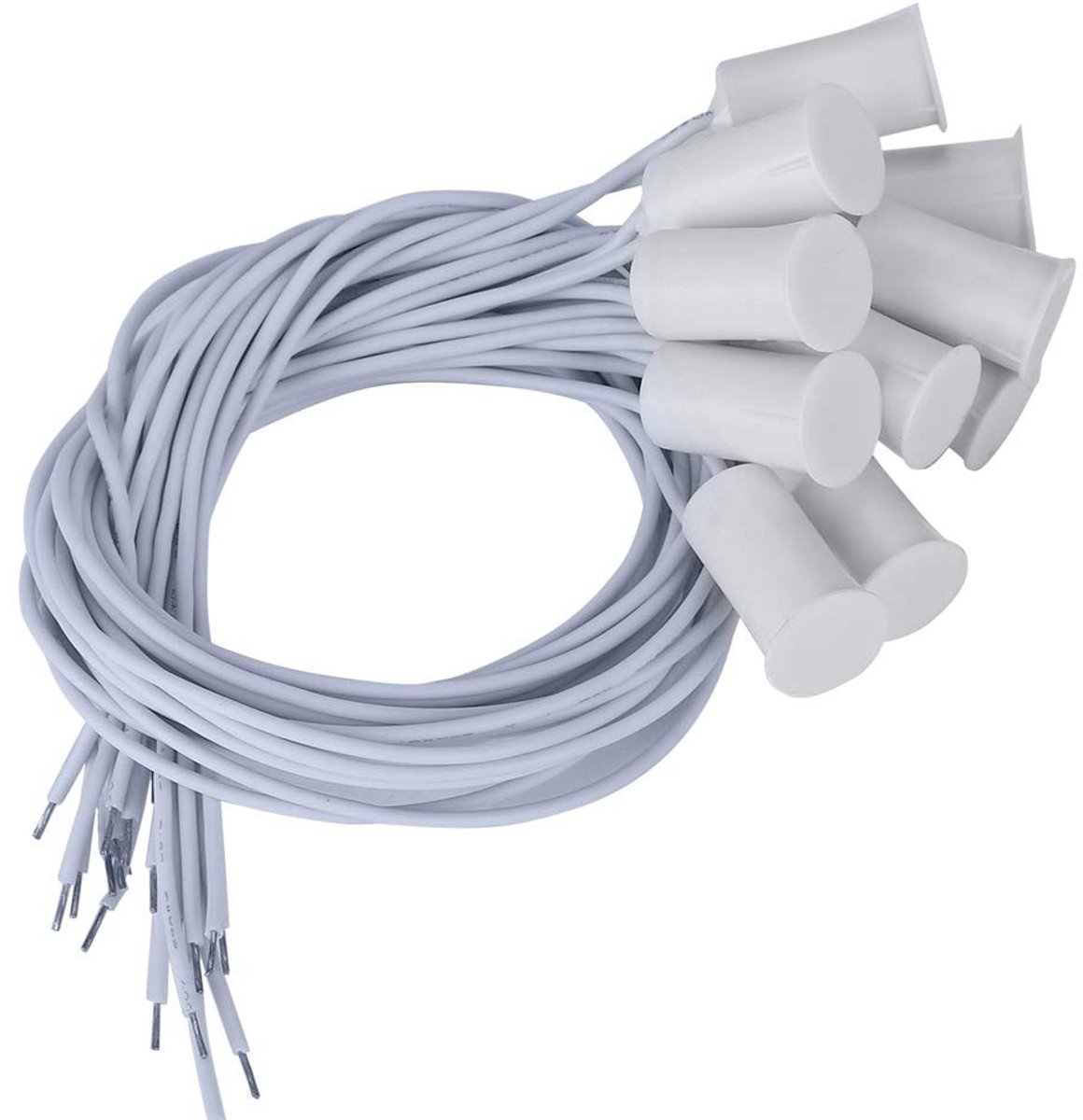 Draadloze Deur/Window Sensor met Magnetische Reed Switch, NC Ingebouwd voor Thuis Alarm Systeem, Set van 10, Veiligheid, Beveiliging, Slimme Technologie