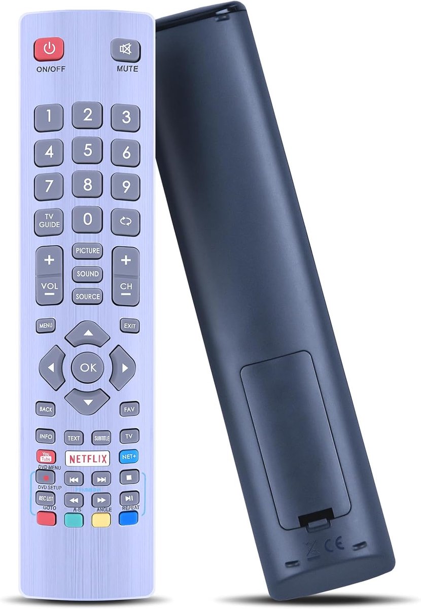 Vervangende afstandsbediening, compatibel met Sharp Aquos Smart TV NET+ (geen installatie vereist)