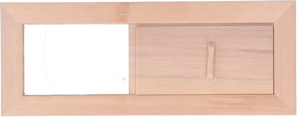 Verstelbaar Houten Ventilatiepaneel voor Sauna met Blinds en Luchtventilatie voor Stoomruimte