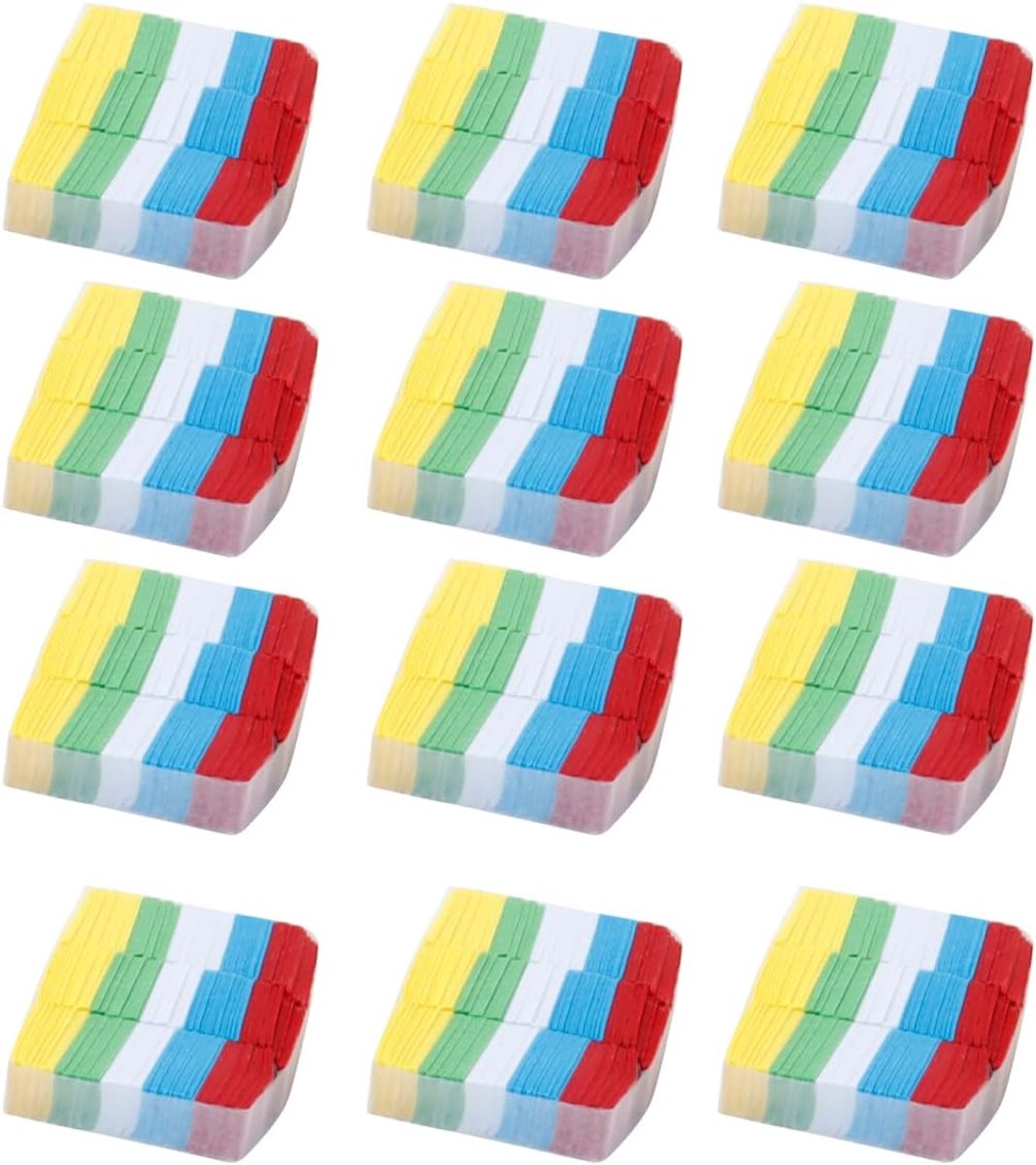 1 pak 1 inch tissuepapiervierkantjes, 36 verschillende gekleurde tissuepapiertjes voor knutselwerkjes, veelkleurige bulk voor kunstprojecten, scrapbooking, scrunchkunst, feestfestival