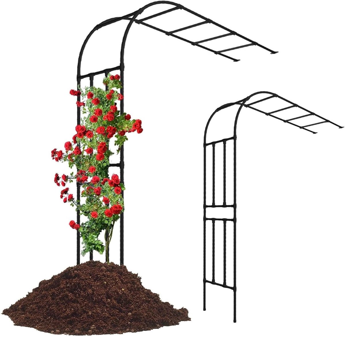Halve rozenboog voor klimplanten, 240 cm hoog