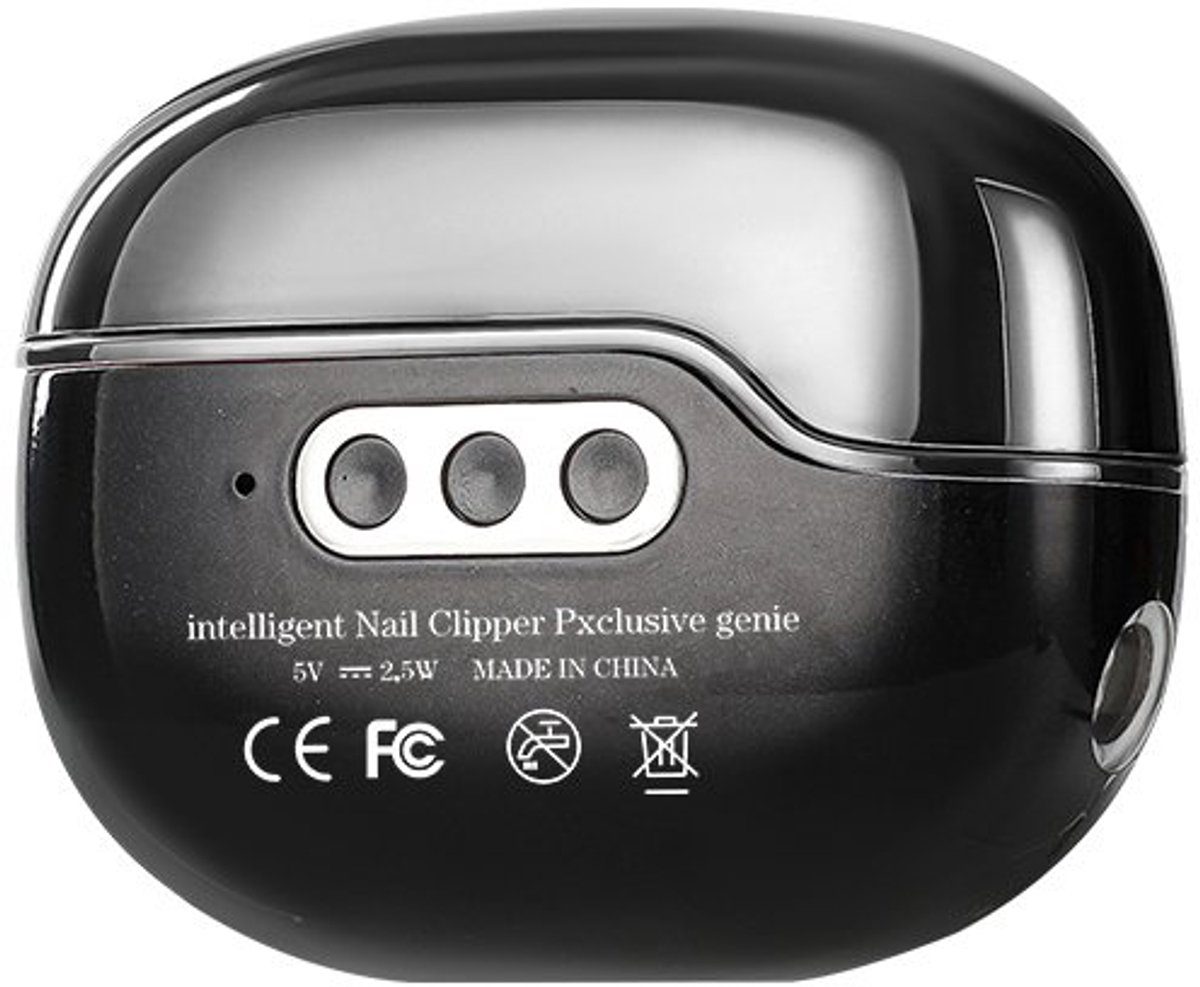 Deze verbeterde 4-in-1 elektrische nagelknipper/vijl/manicurist, uitgebracht in 2026, heeft drie instelbare snelheden, is oplaadbaar, heeft een polijstfunctie en wordt geleverd met een intrekbaar opzetstuk（zwart）.