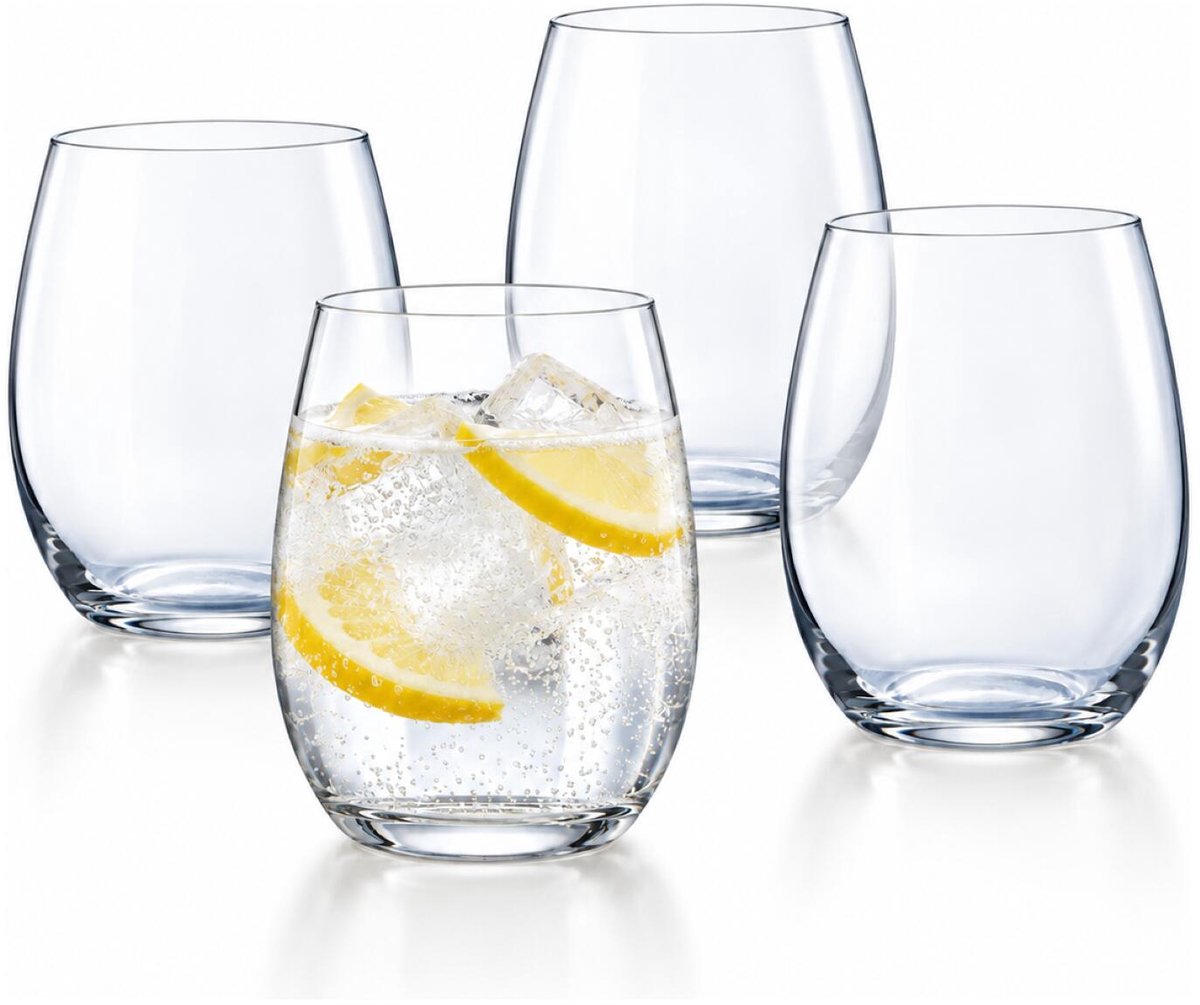 Luminarc Drinkglazen Tampa - 4x stuks - transparant - 360 ml - Waterglazen - Tumblers - Luxe uitstraling