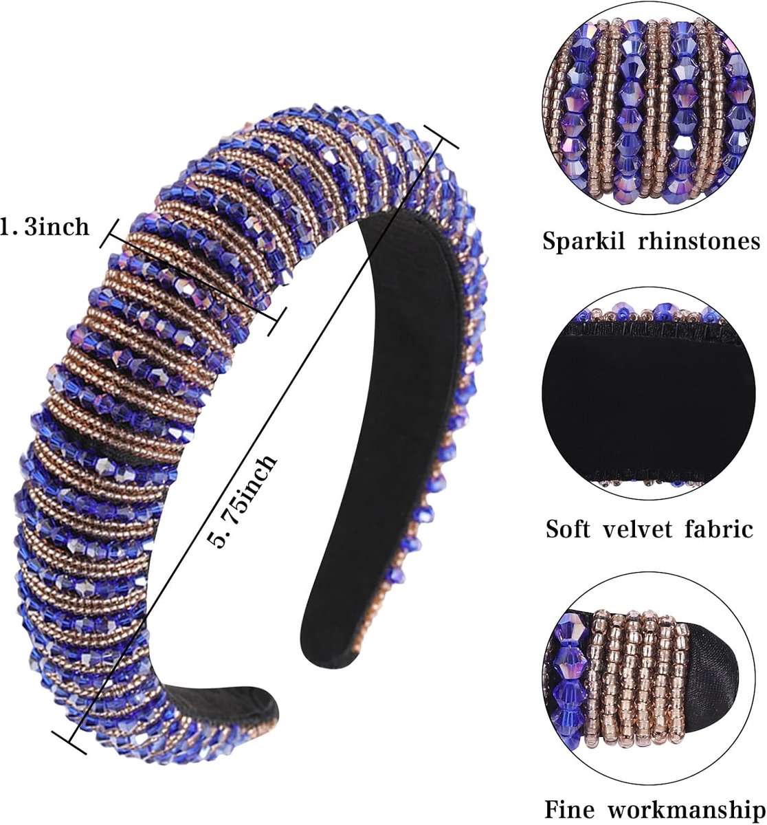 Hoofdband sprankelende juwelen parel haarband zilver goud kristal haar hoepel gewatteerde bruiloft pailletten hoofdbanden voor bruid diamanten haarband voor vrouwen meisjes verjaardag
