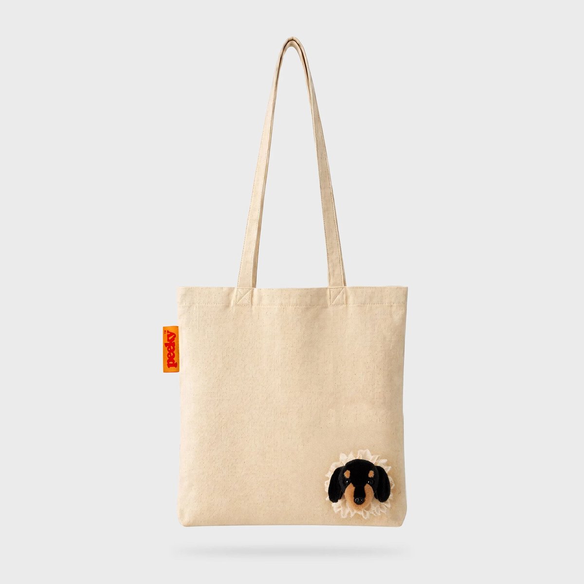 Suck UK - Tote Bag Peeky Dog - draagtas met hondenkopje