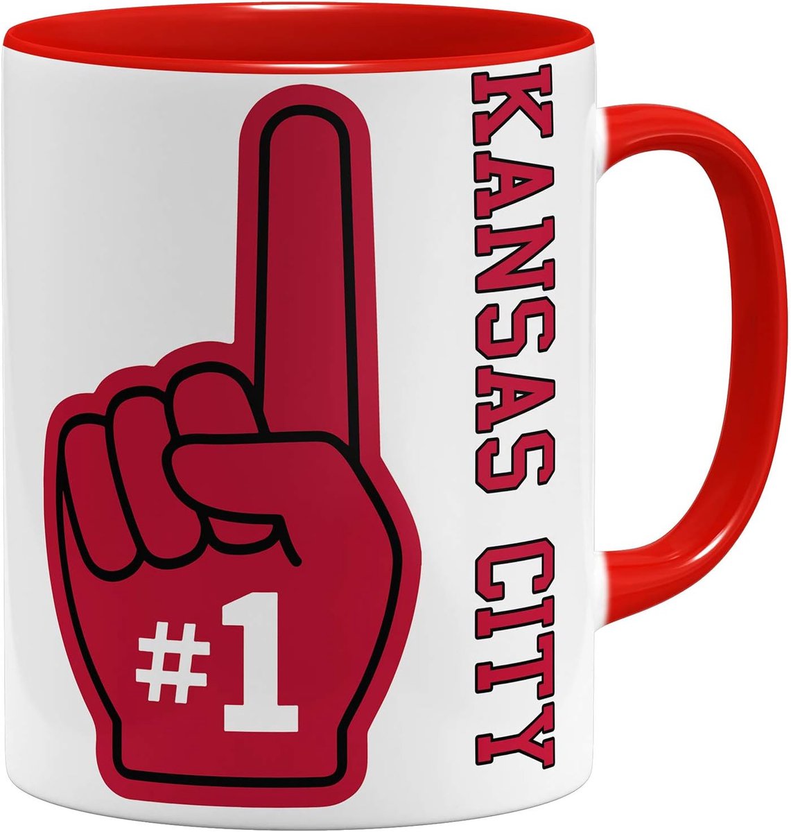 Number One # 1 Kansas City - Koffiekopjes Drinkbeker Mok | Keramische beker | 11oz 325ml | Aan beide zijden bedrukt | Grote kleurenselectie