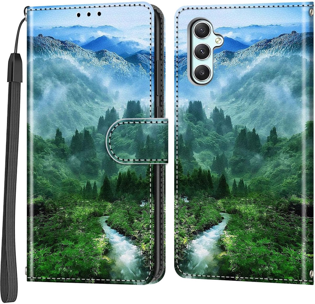 Telefoonhoesje voor Samsung Galaxy A34 5G, het bos