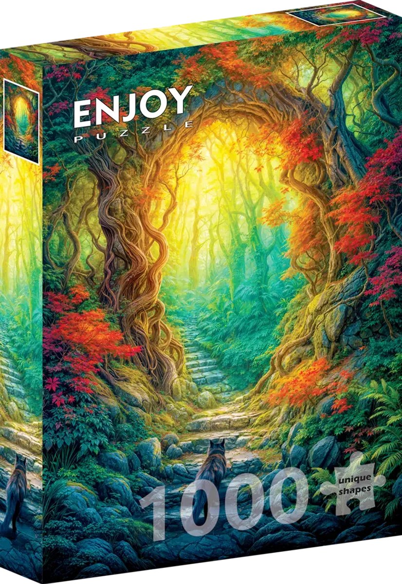 Enjoy Puzzle legpuzzel Forest Gateway 1000 stukjes bos puzzel volwassenen.