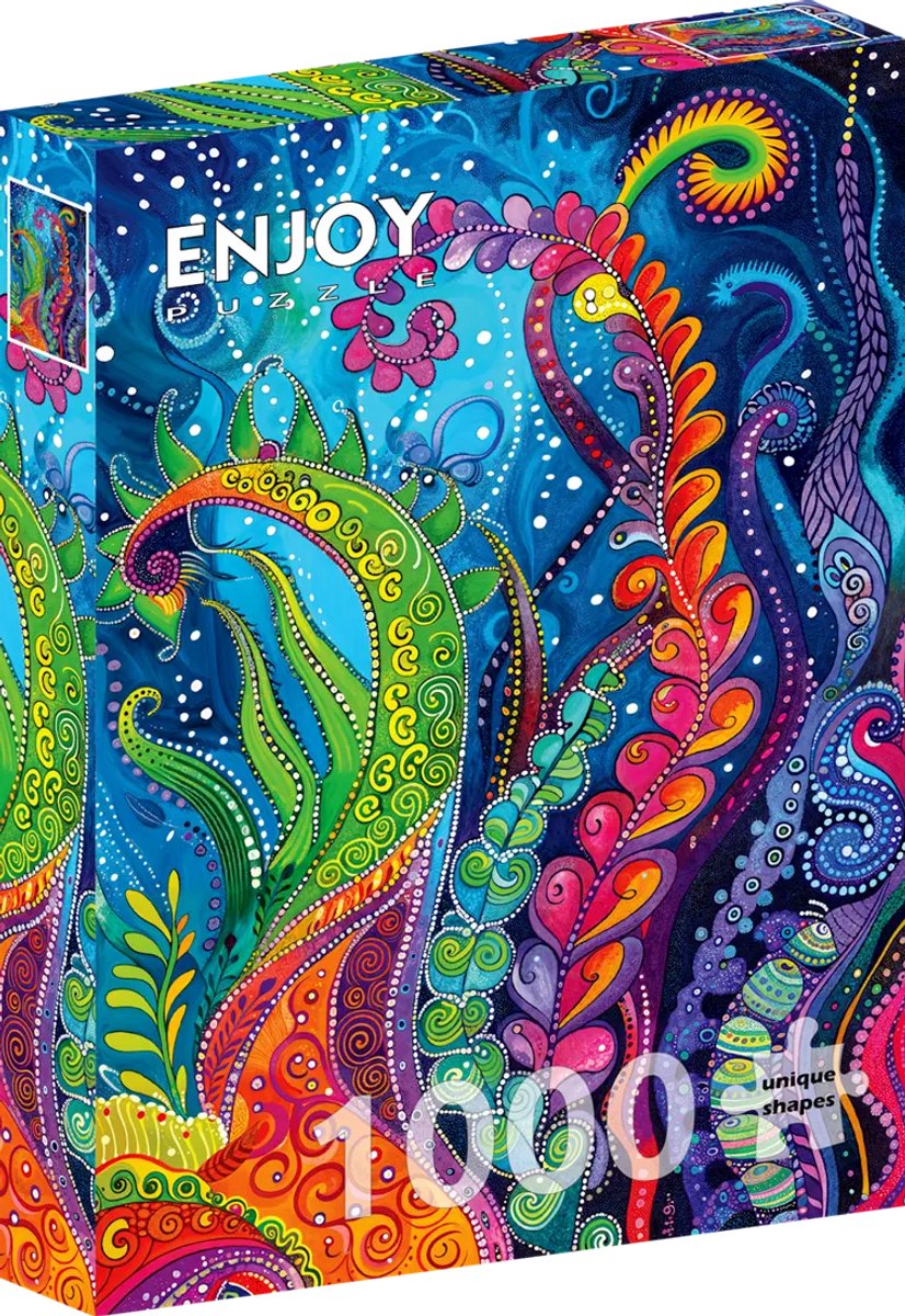 Enjoy Puzzle legpuzzel Vivid Spirals 1000 stukjes kleurrijk karton.